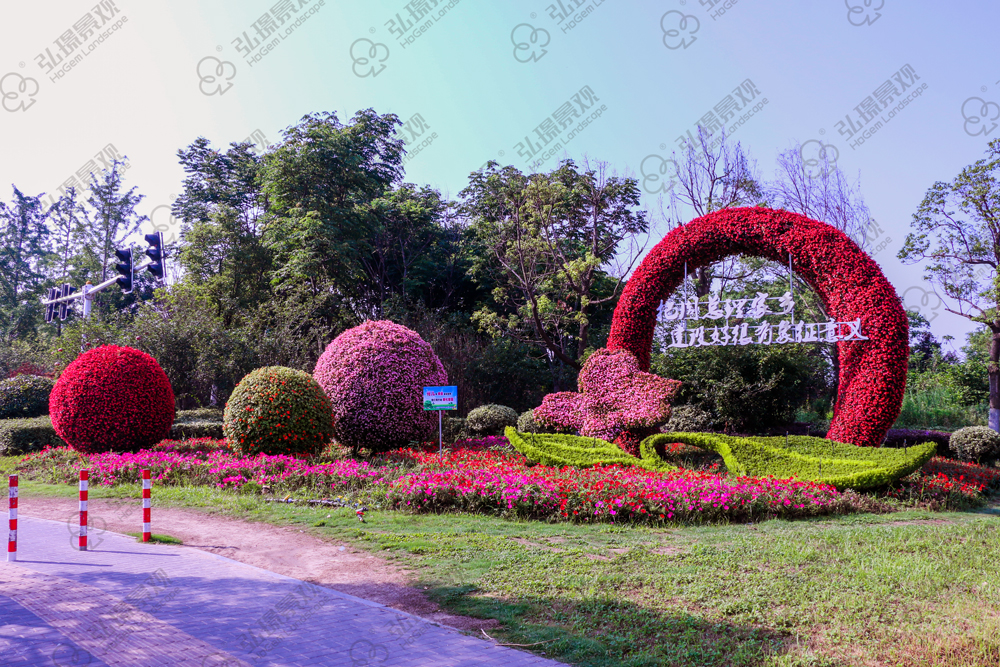 江苏淮安立体花卉景观建设项目(图1)